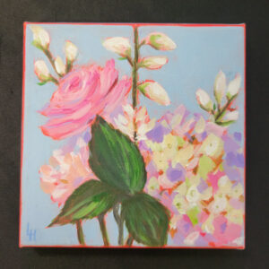 Pink Flower Bunch - 6x6 Fundraiser - Cecil County Arts Council