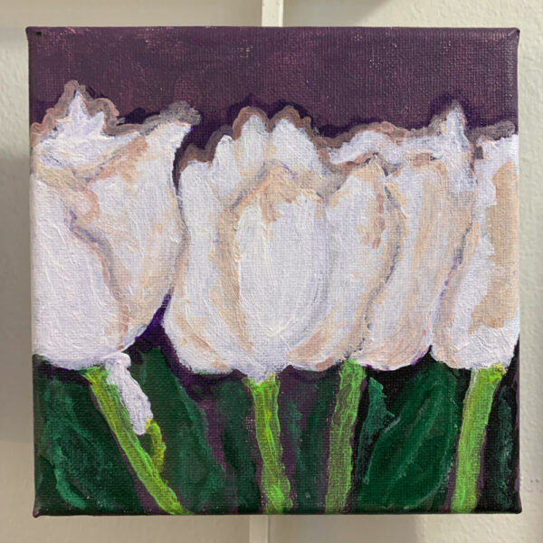 White Flowers - 6x6 Fundraiser - Cecil County Arts Council