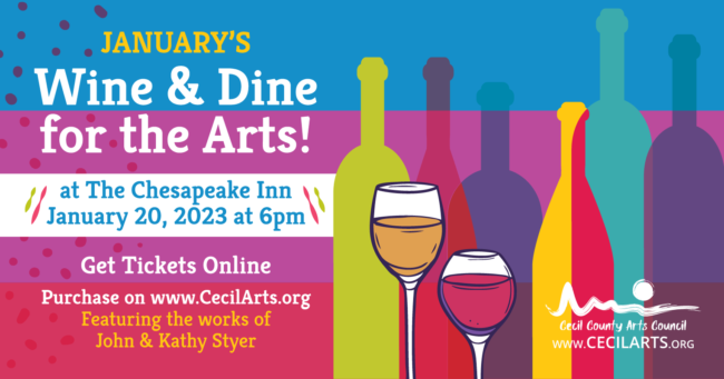 Wine & Dine for the Arts – January Wine & Dine for the Arts - January