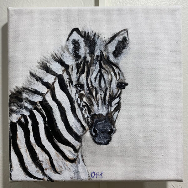 Zebra 2 - 6x6 Fundraiser - Cecil County Arts Council